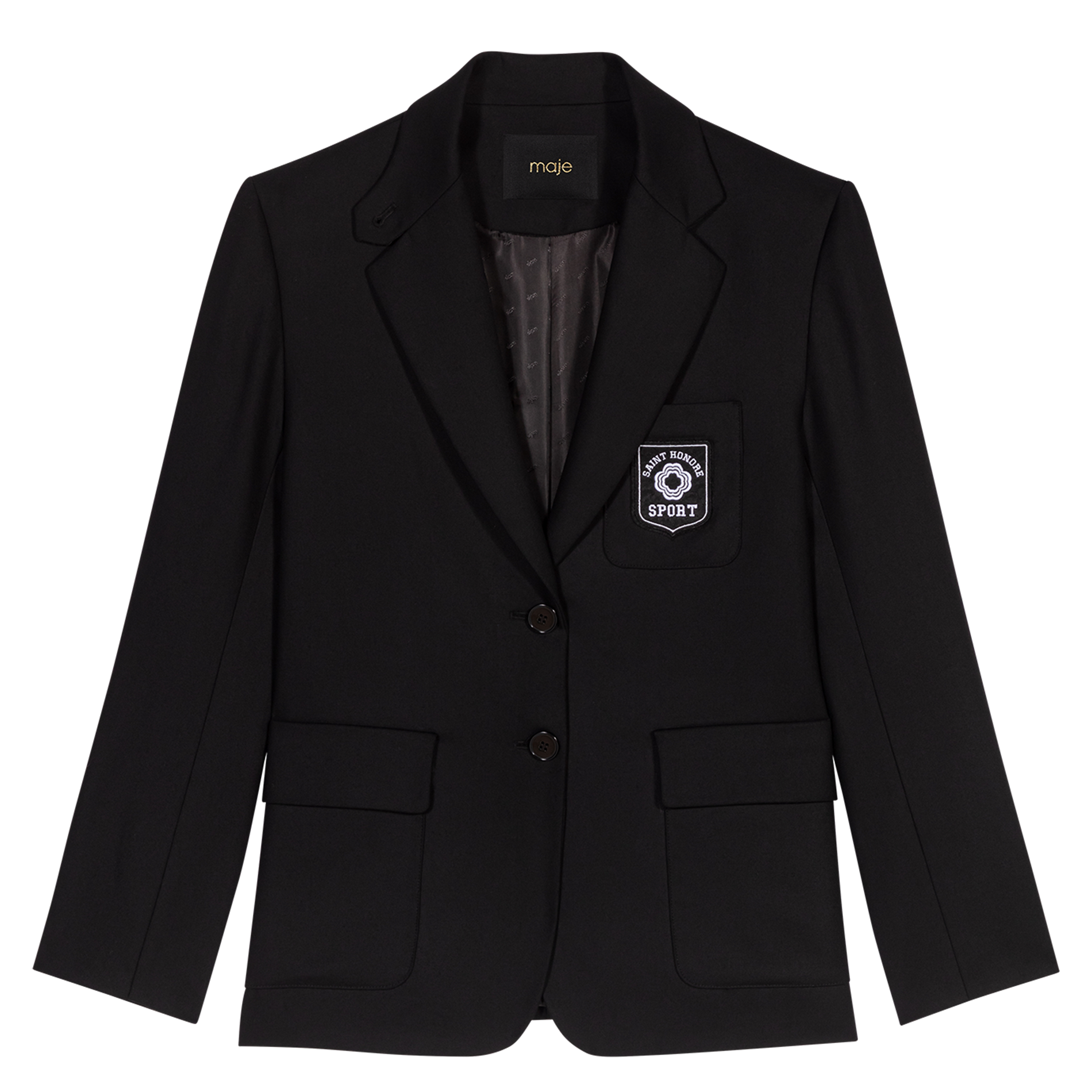 Veste de tailleur droite | Noir