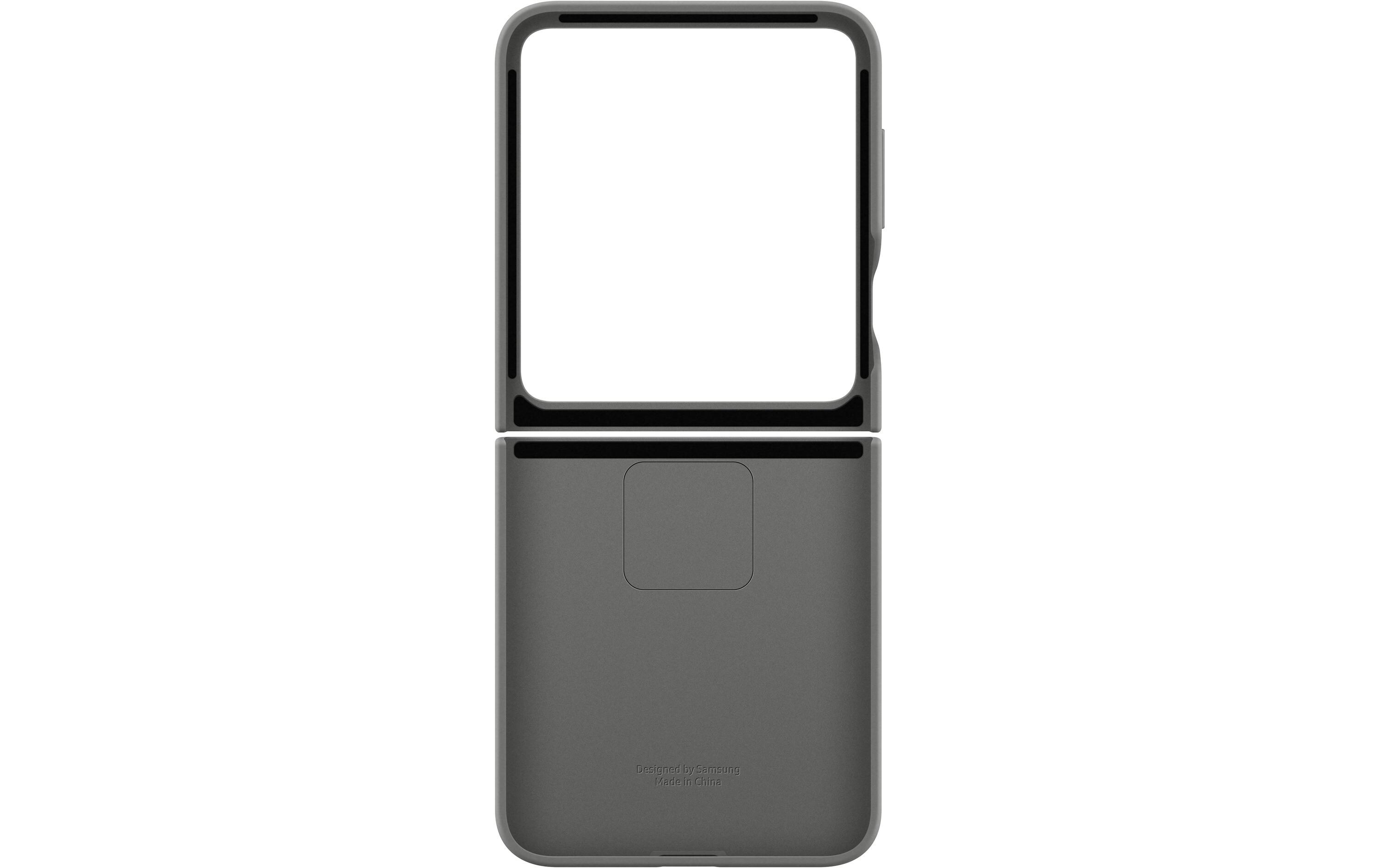 Back Cover Silicone Galaxy Z Flip6 GraySchutzhülle für das Samsung Galaxy Z Flip6