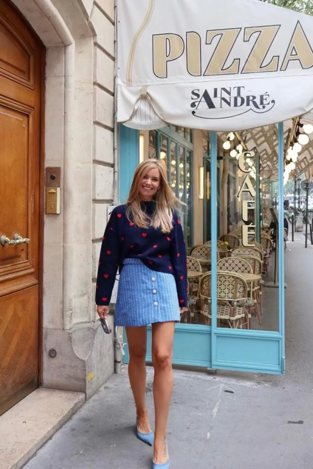 Valentin Studio Heart Knit Blouse
