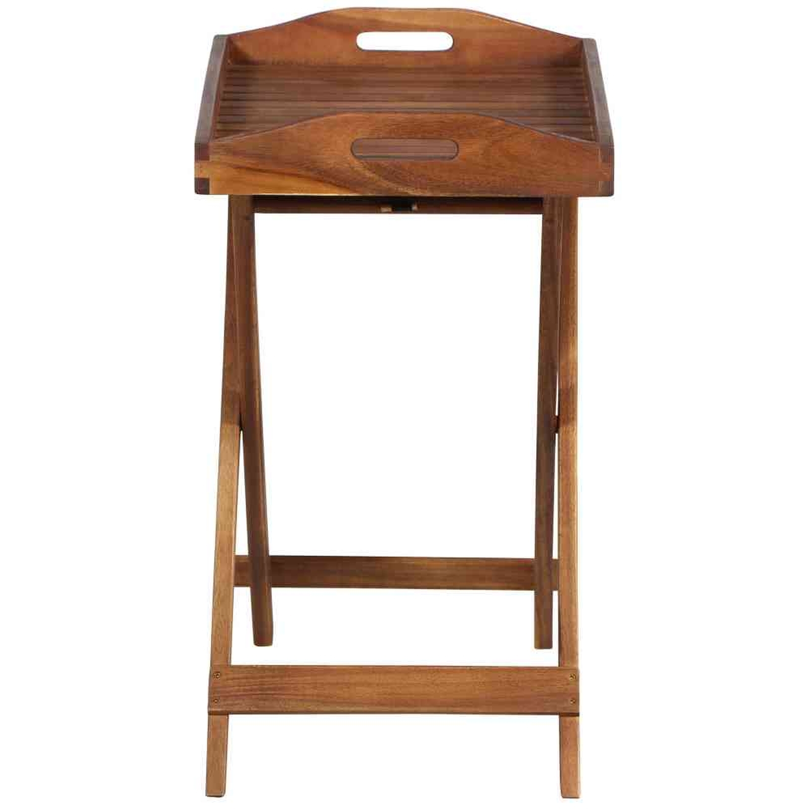 Tabletttisch ASTORIA - braun - Akazie - 60x40 cm