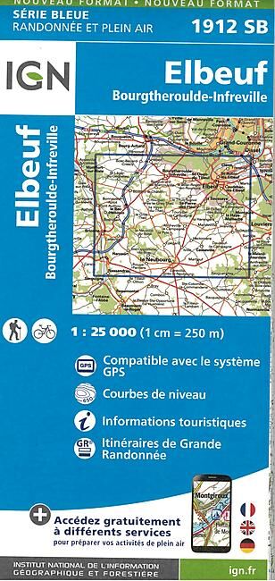 IGN - 1912 SB ELBEUF 1 25 000