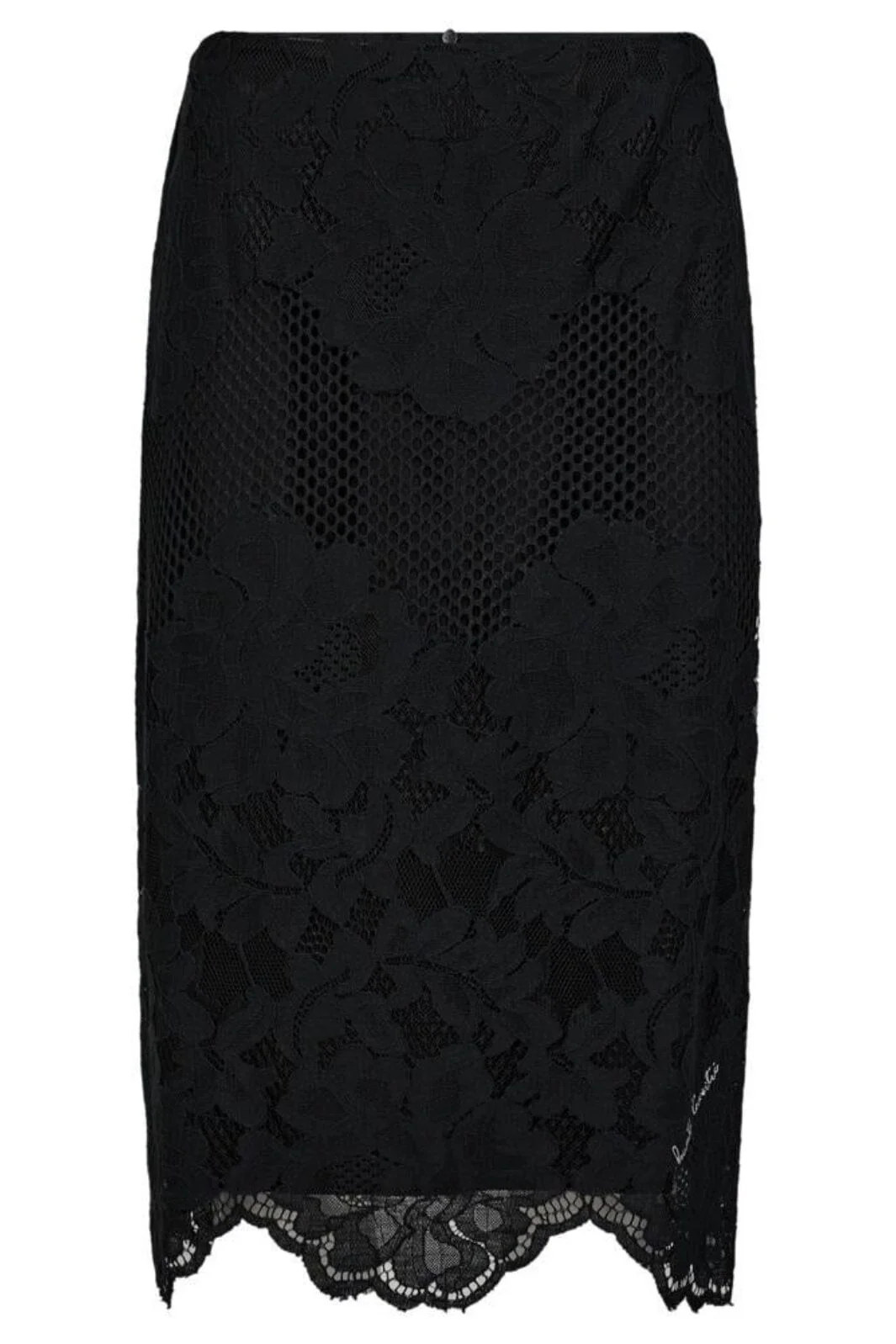 Haute L'Amitié Curvey Lace Hem Pencil Skirt HL10015