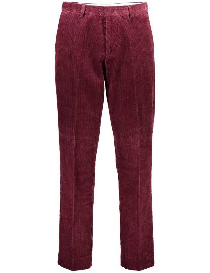 Red Velvet Chino Trousers