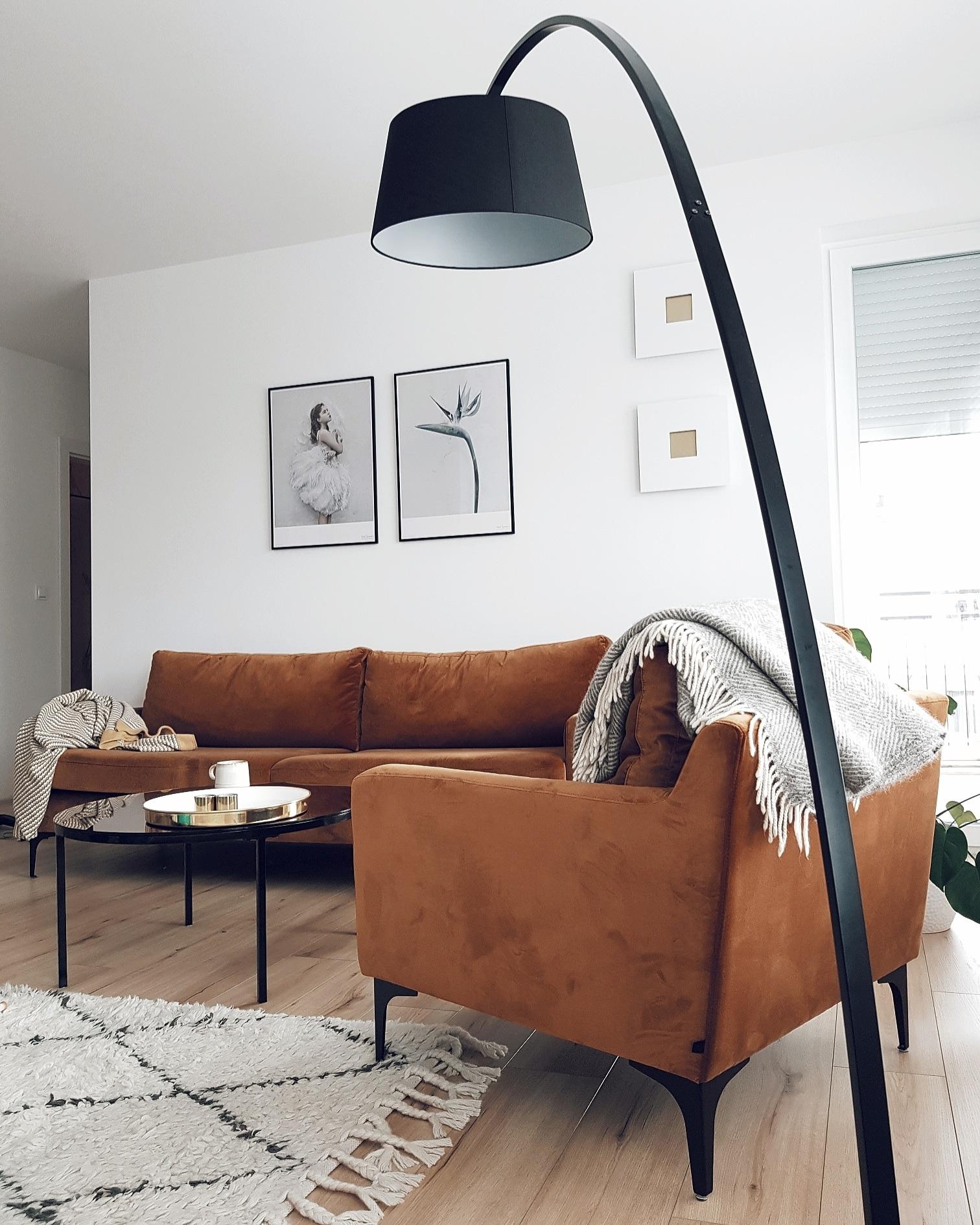 Staande lamp BENUE Metaal Zwart