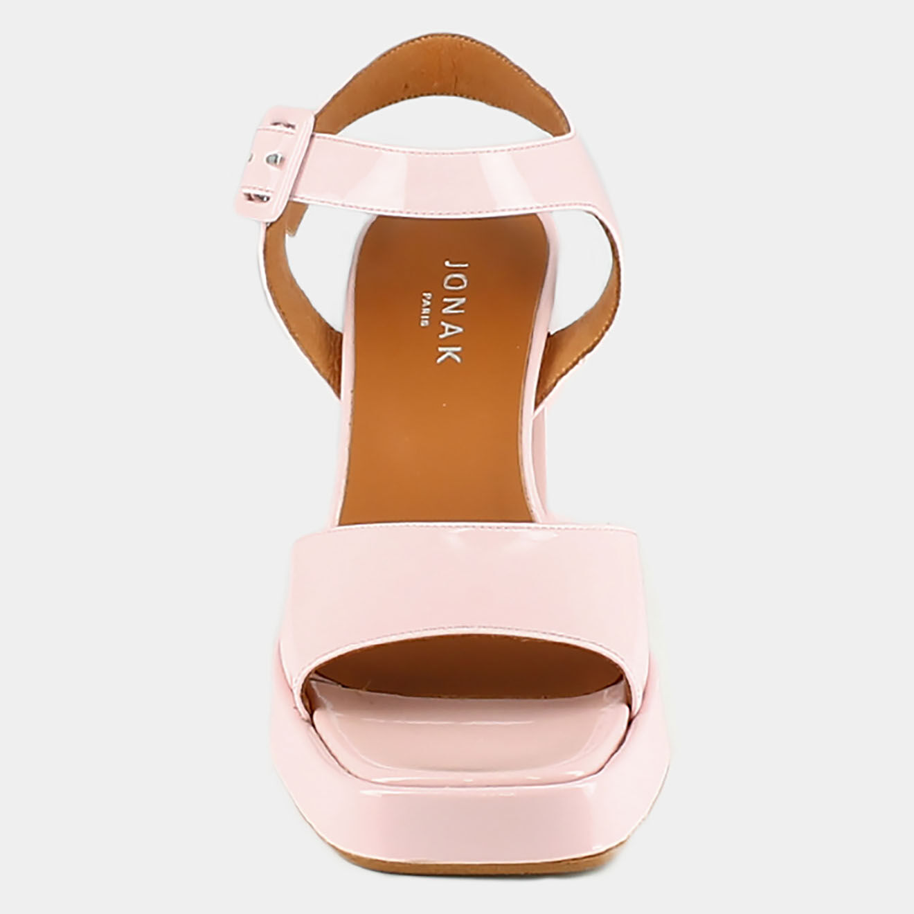 Jonak Sandales en Cuir verni Divina rose clair - Talon 9 cm