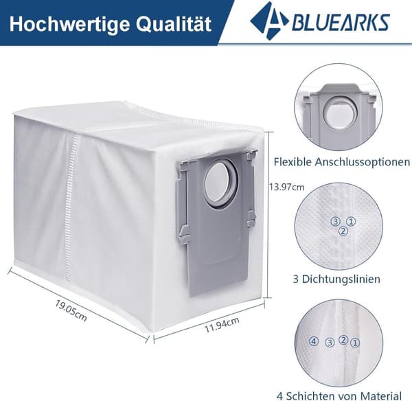 INF Roborock Q Revo/P10 Reservedelssett - Flerfarget  0