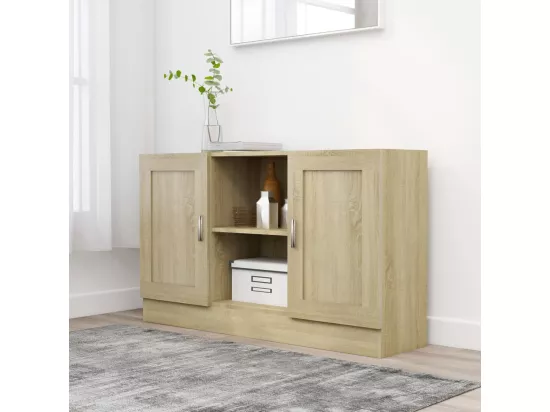 Buffet Chêne sonoma 120x30,5x70 cm Aggloméré