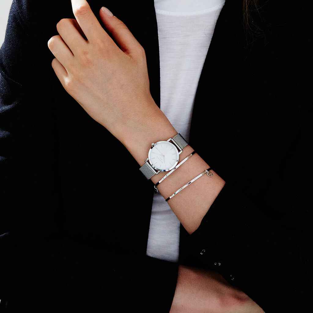 Montre Rosefield The Tribeca Blanc