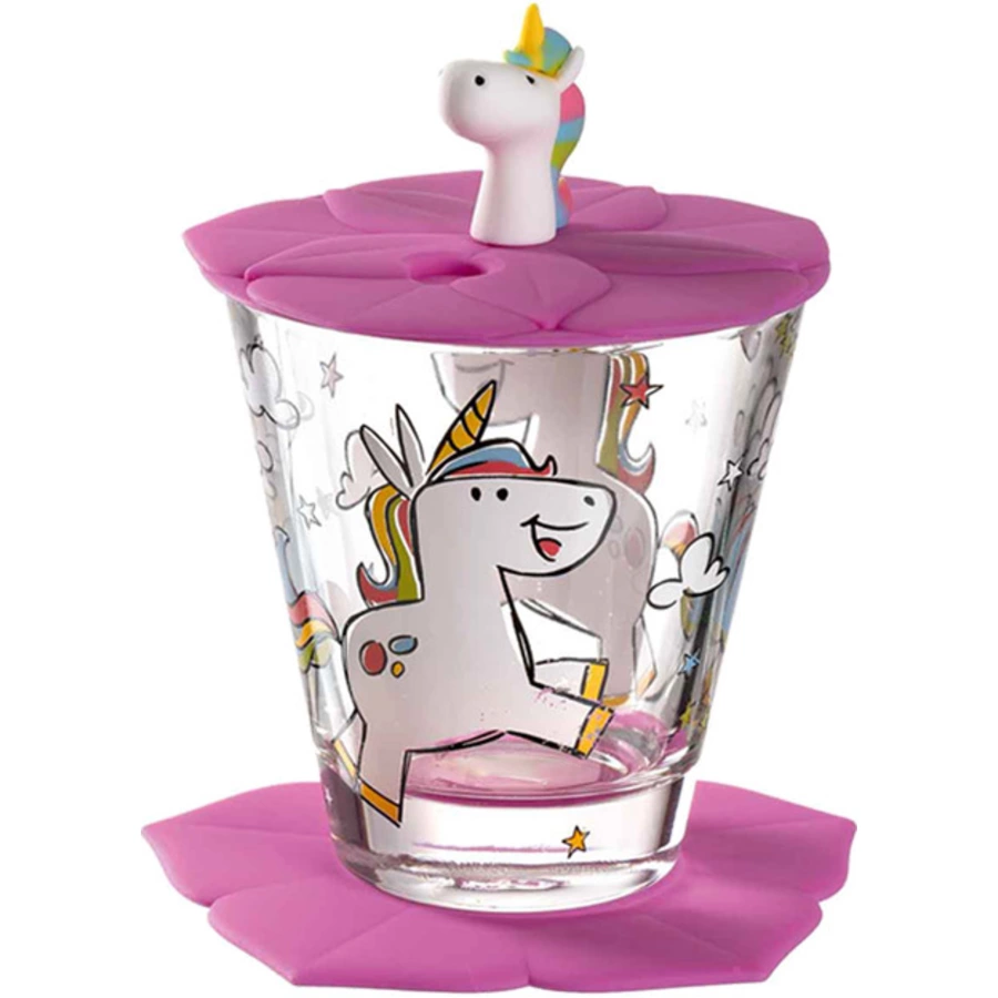 Leonardo Kinderbecherset Bambini 215 ml weiß-pink