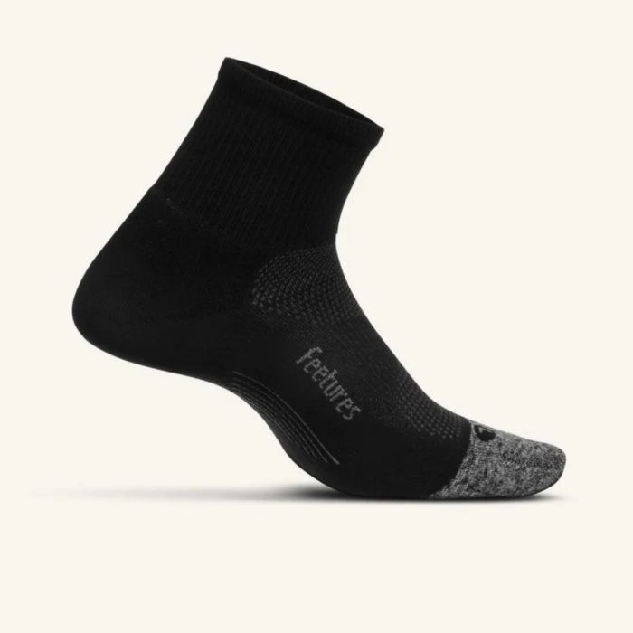 Feetures Unisex Strømper Elite Light Cushion Quarter Sort