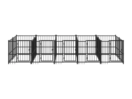Chenil cage enclos pac noire 485 x 193.5 x 100 cm 02_0041889