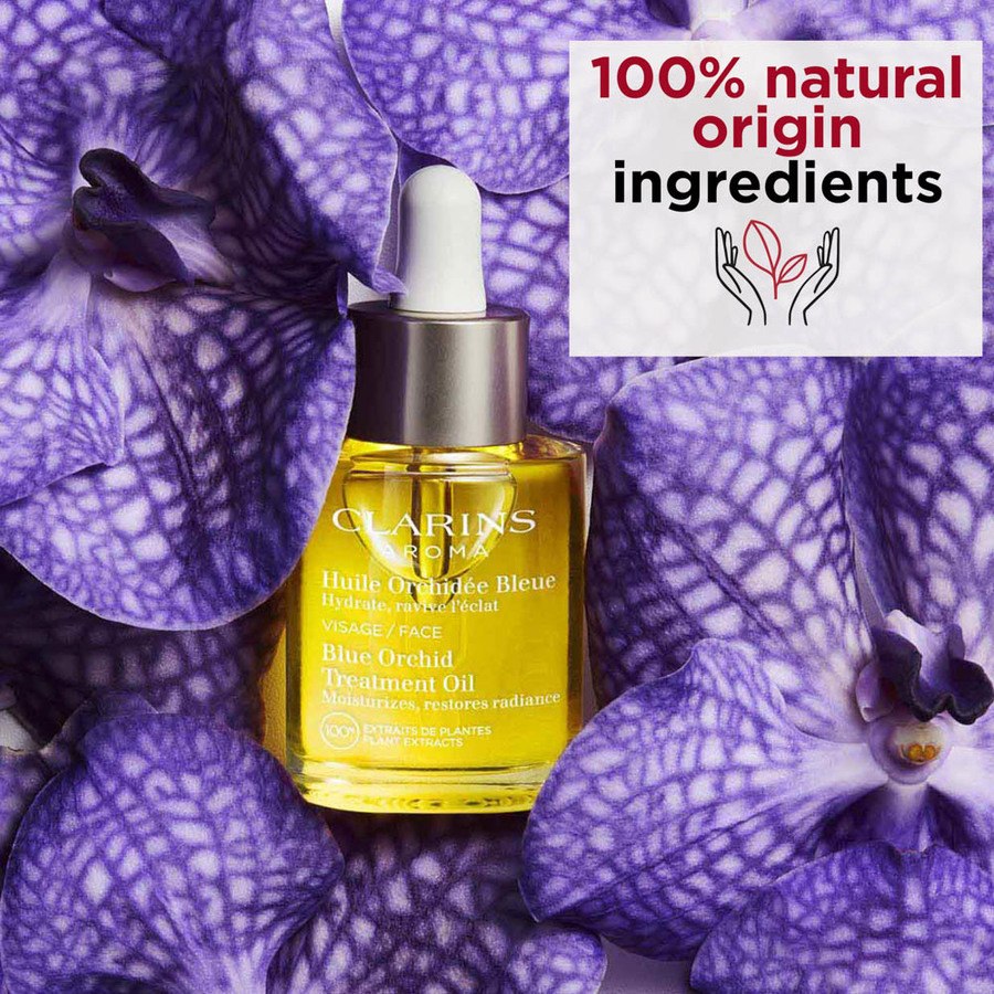Clarins Face Treatment Oil Blue Orchid Dehydrated Skin 30ml