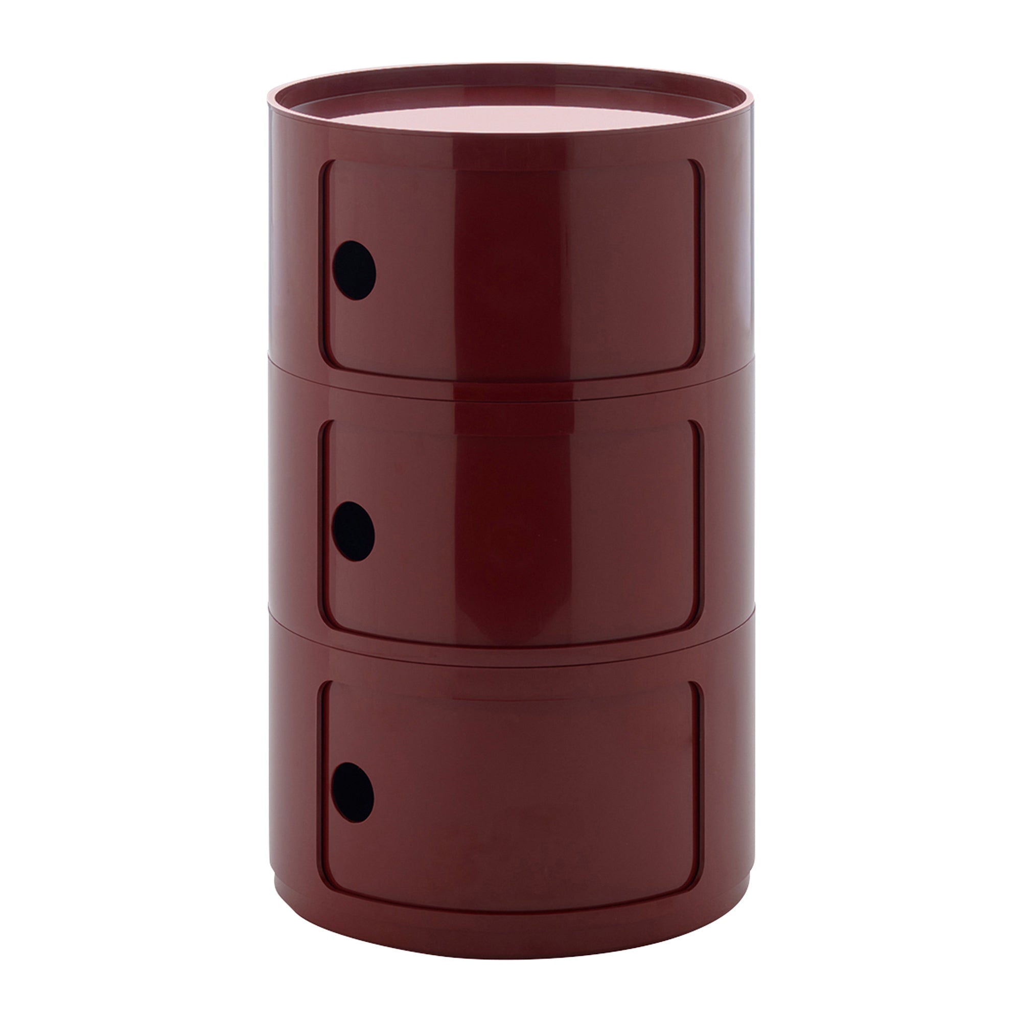 Kartell Componibili Kast Ã 42 cm - 3 Modules - Burgundy