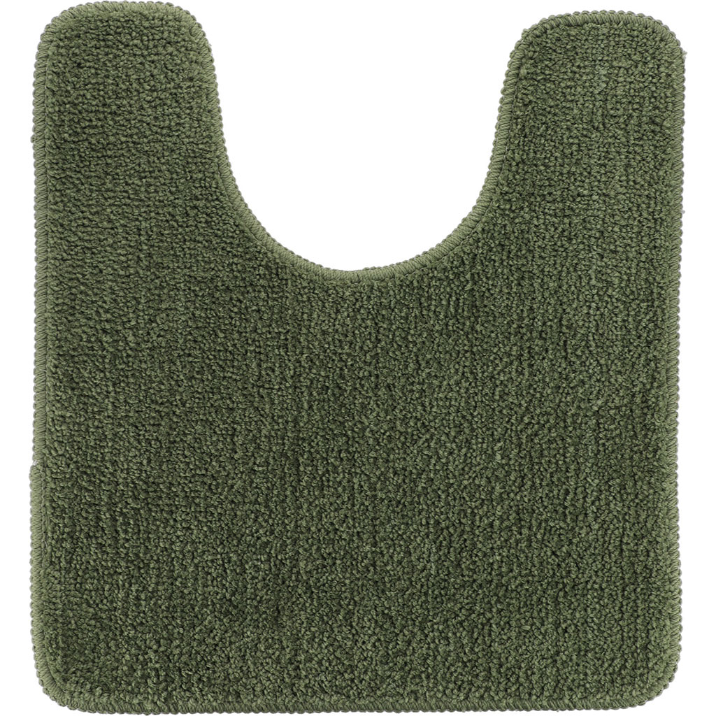 Tapis contour WC doux kaki 45x50cm