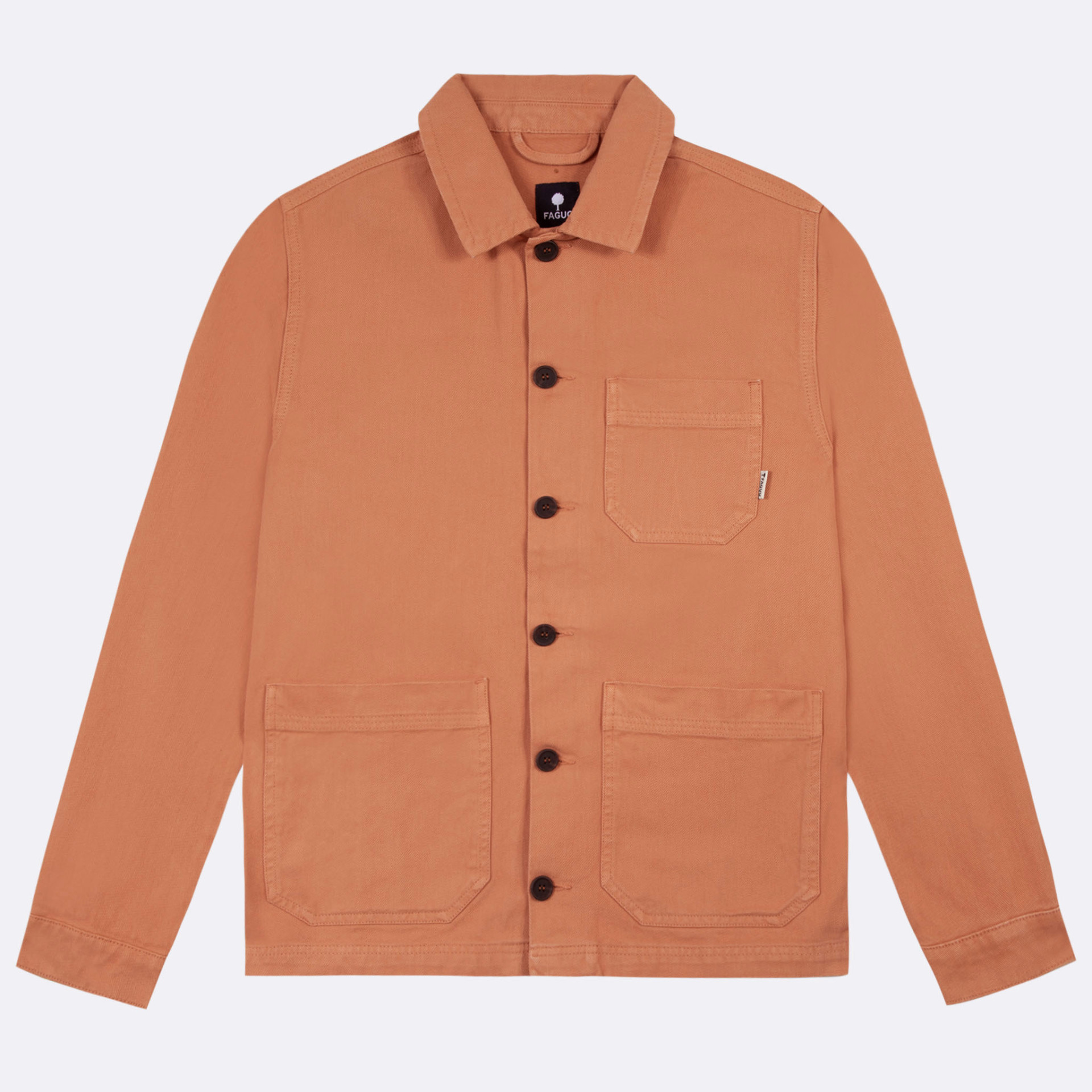 Veste orange coton - modèle lorge