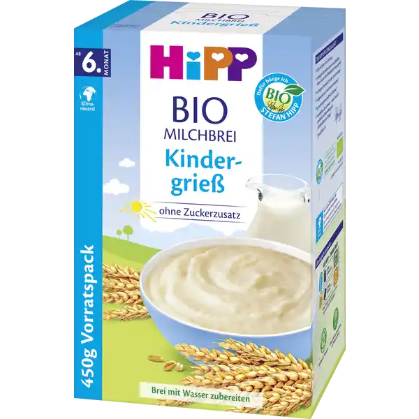 Bio Milchbrei Kindergrieß ab 6. Monat