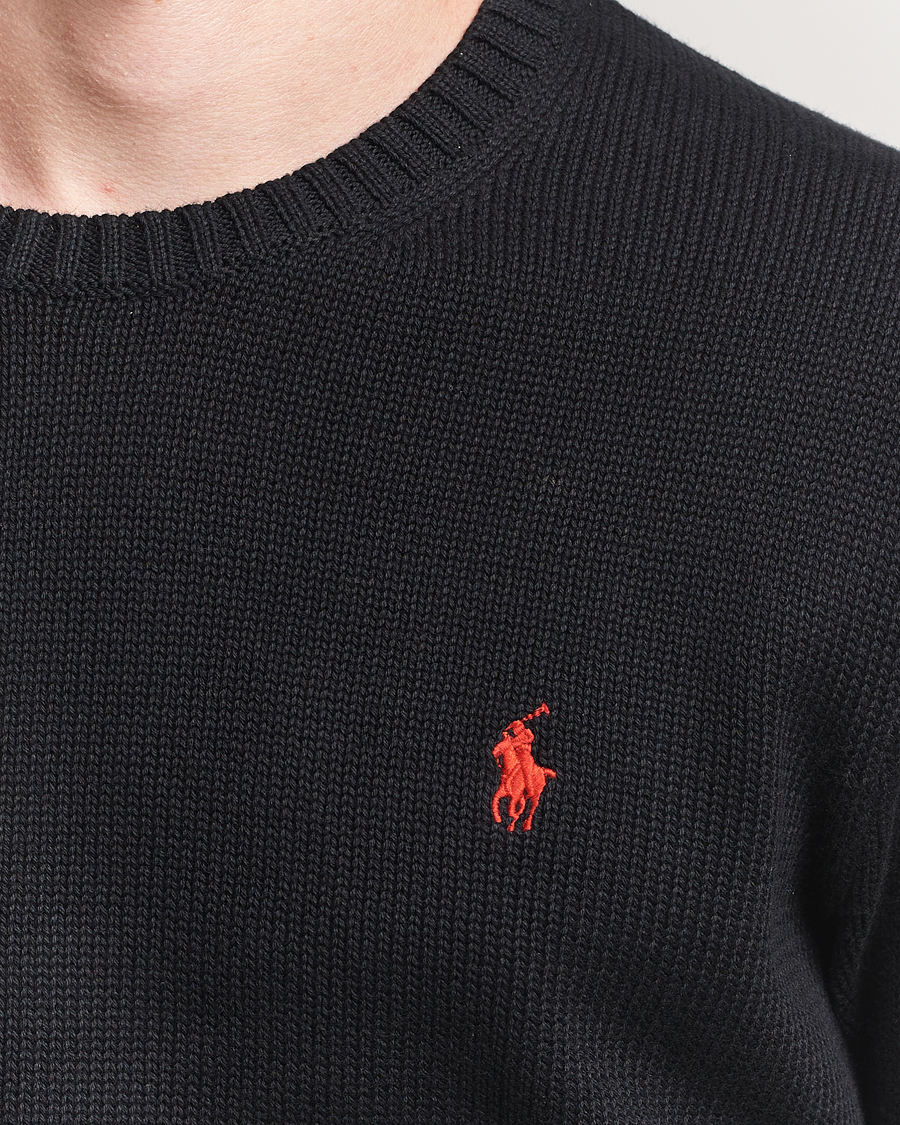 Polo Ralph Lauren Cotton Crew Neck Sweater Polo Black