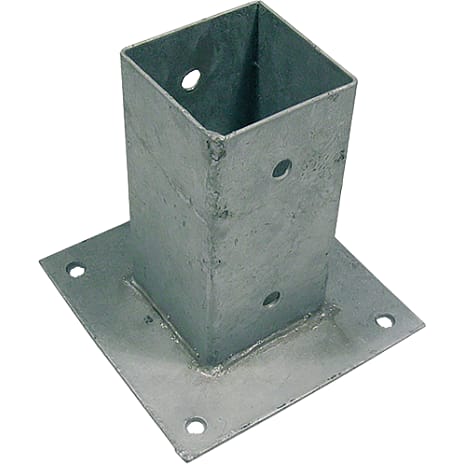 Stolpefod varmgalvaniseret 97 x 97 mm H: 150 mm