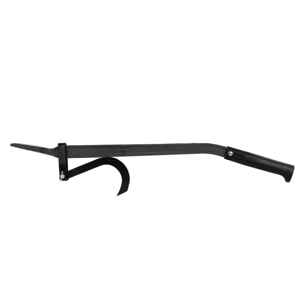 ECD Germany velhefboom met draaihaak, 75 cm, van hoogwaardig staal, rubberen handgreep, gesmede randhefboom, max. belasting 500 kg, houtdraaier, houtlift, handhefhaak, draaihulp, velhulp, bosbouw