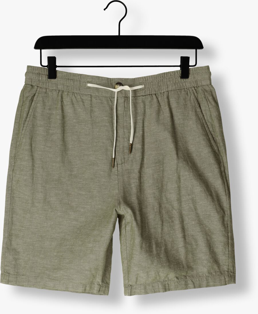 SCOTCH & SODA groene scotch & soda korte broek fave - cotton/linen twill bermuda