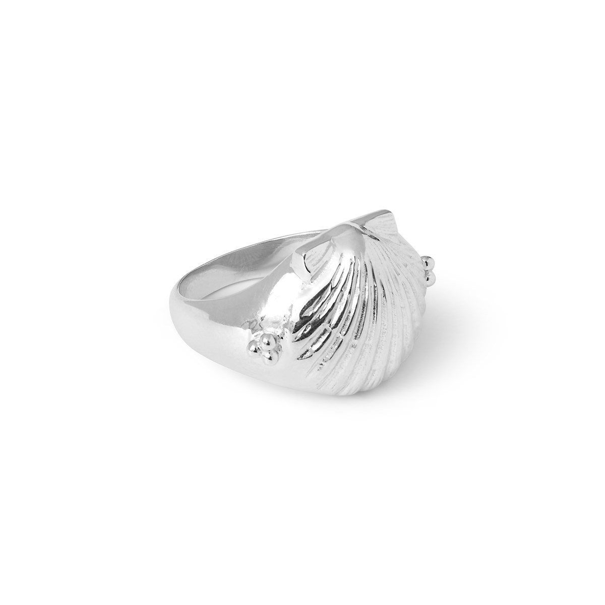 Chevalière Coquillage en Argent, Jacques