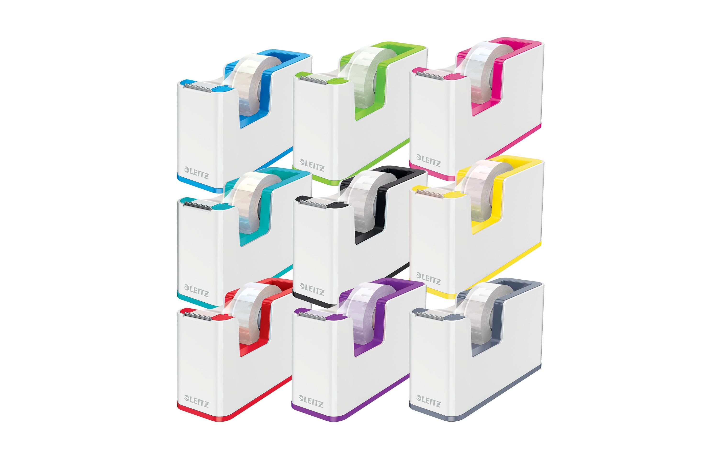 Tischabroller Duo Colour RotKlebeband-Tischabroller