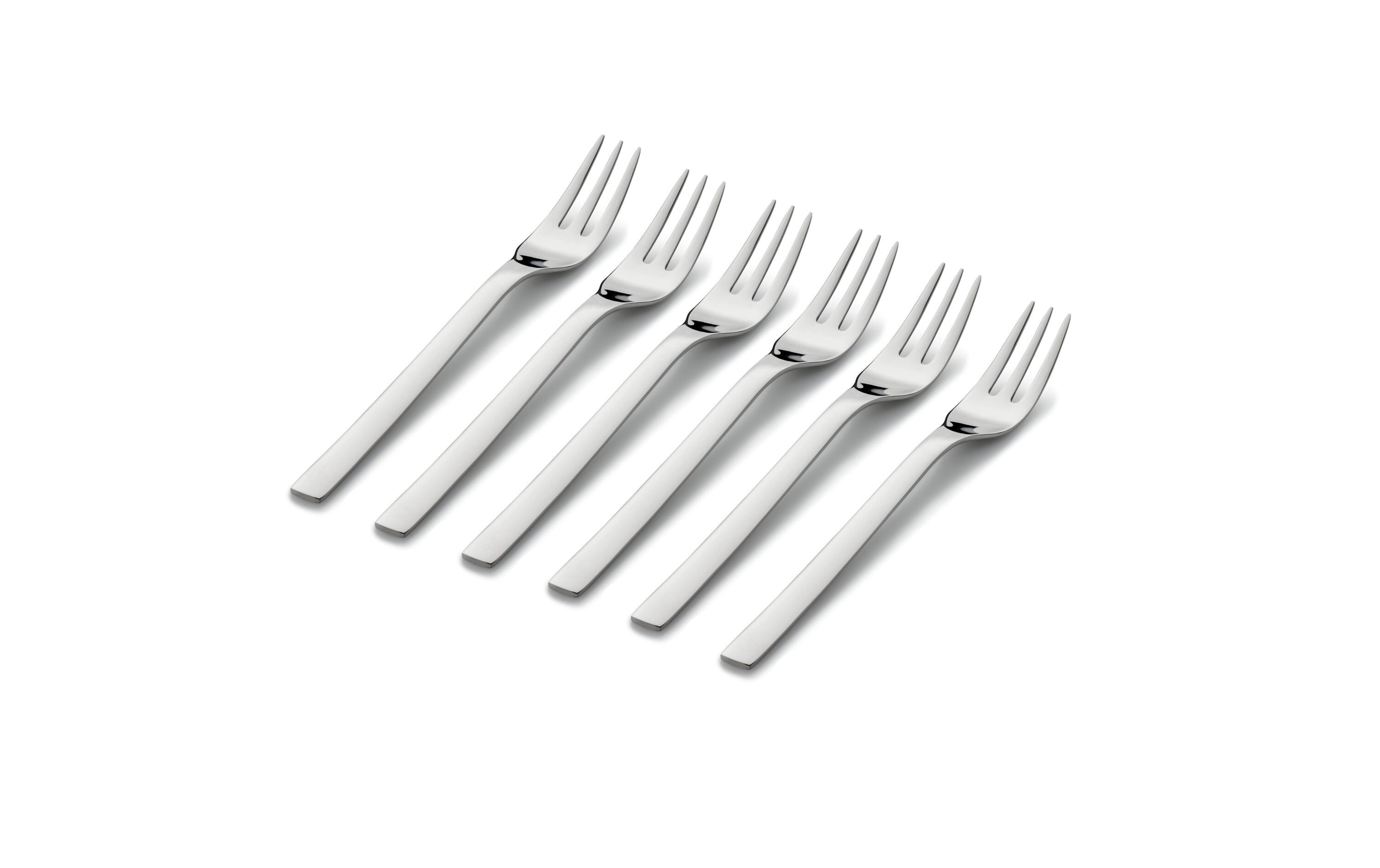 Kuchengabel Nuova 6 Stück, SilberGabel Set