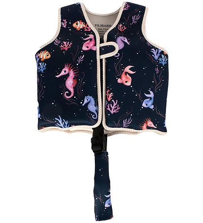 Filibabba Sv?mmevest - 5-6 ?r - UV50+ - Rainbow Reef