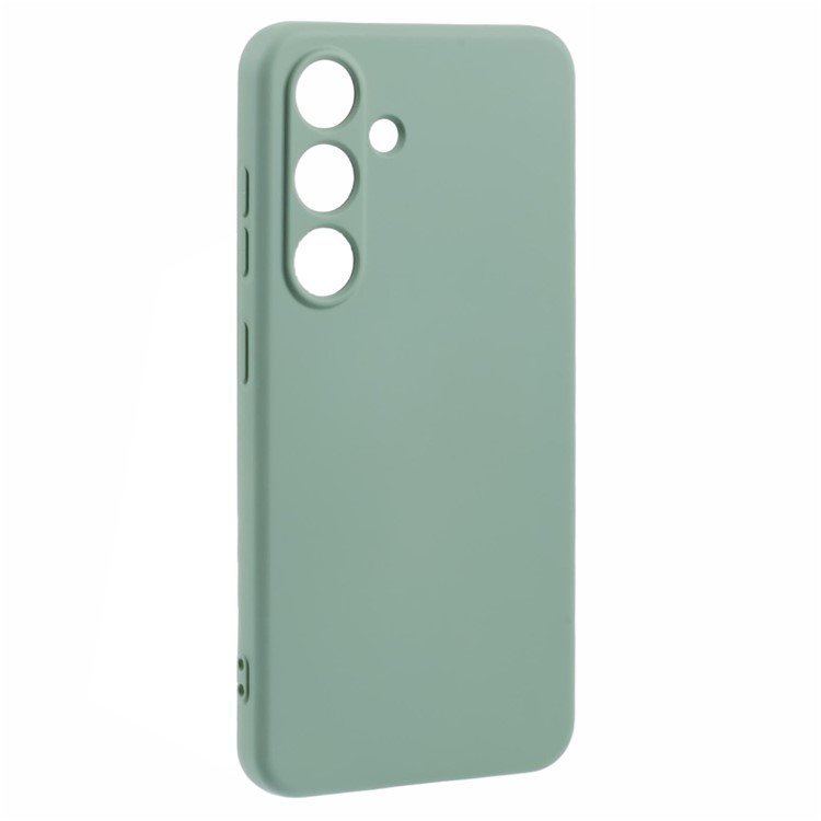 Samsung Galaxy S25 Gummi Case Hülle mit Kameraschutz - Grün (Matt)