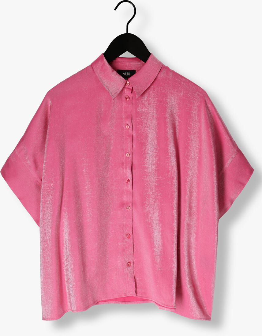 roze alix the label blouses ladies woven shine boxy blouse