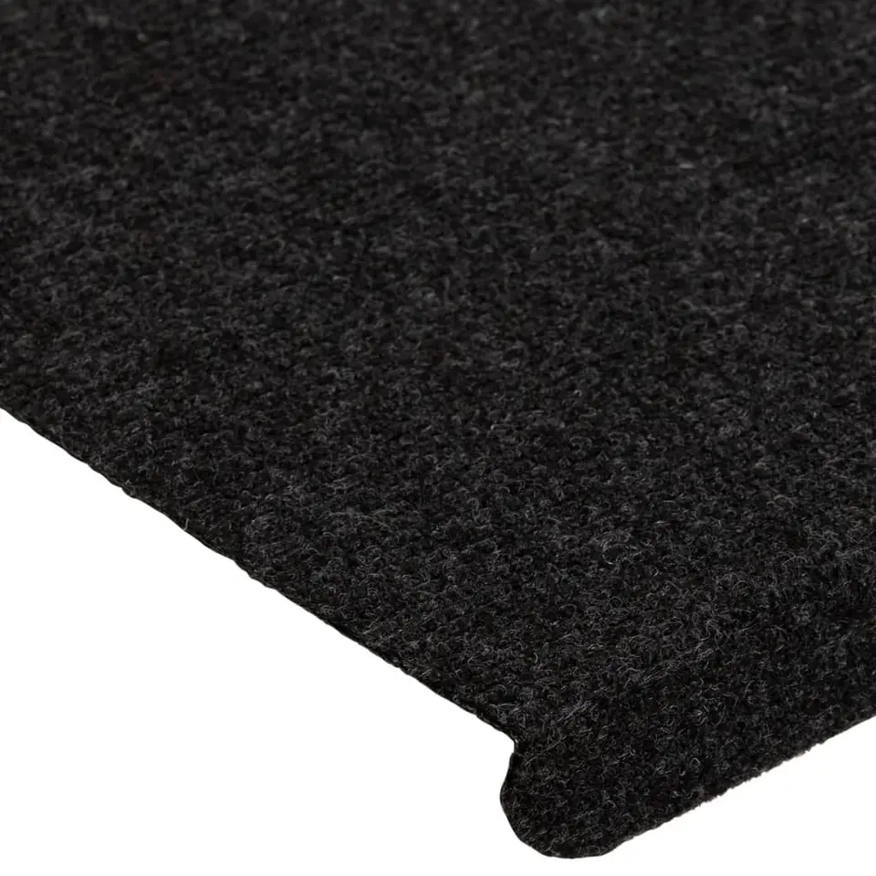 vidaXL - Trapmat - Zwart - Stof - 65 x 24.5 x 3.5 cm - 15 stuks