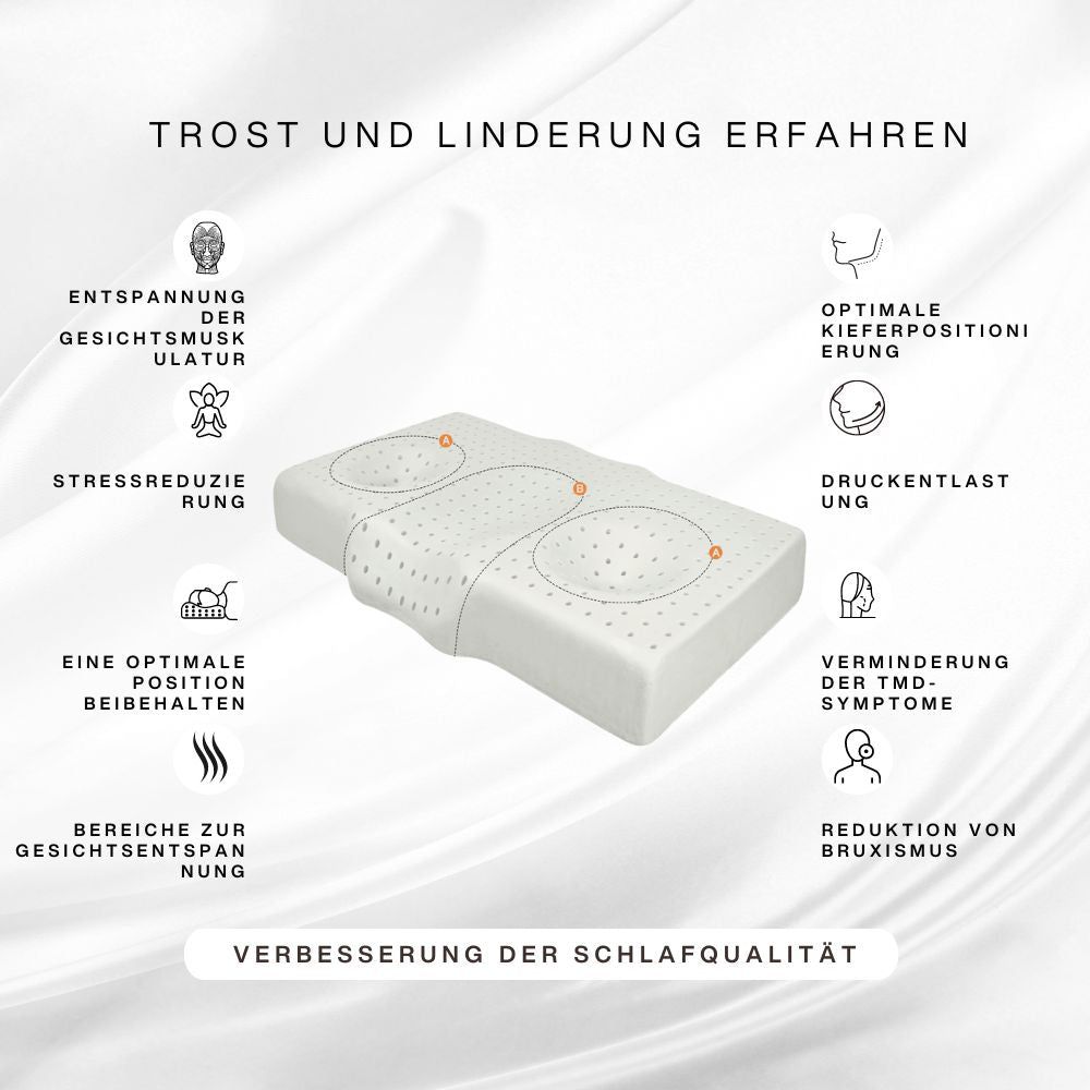 INPHYSIO Faltenhemmendes Kissen ERGO mit Seidenbezug