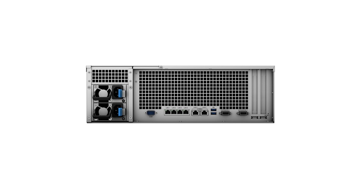 SynologyRackStation RS4021xs+ nas  (Zwart/grijs, 1GbE/10GbE LAN, USB 3.0)