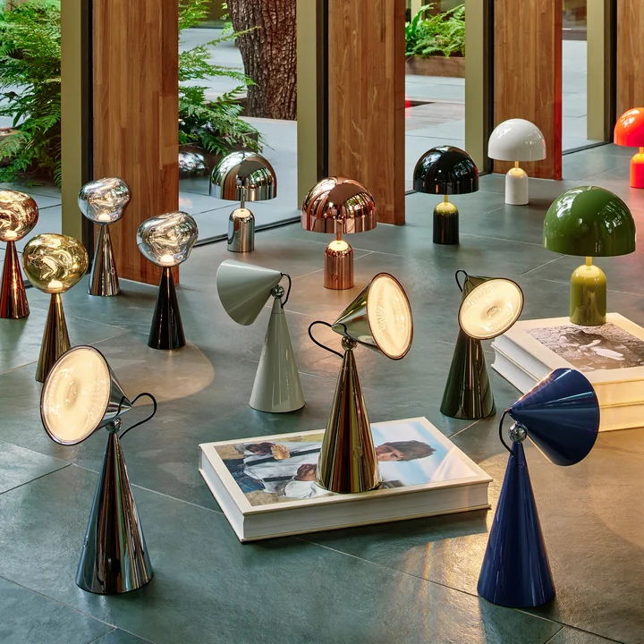 Tom Dixon - Pose LED Tischleuchte mit Akku, indigo