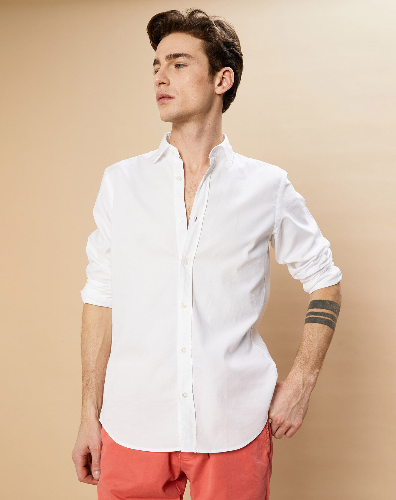 Hartford Chemise Slim Sammy blanche