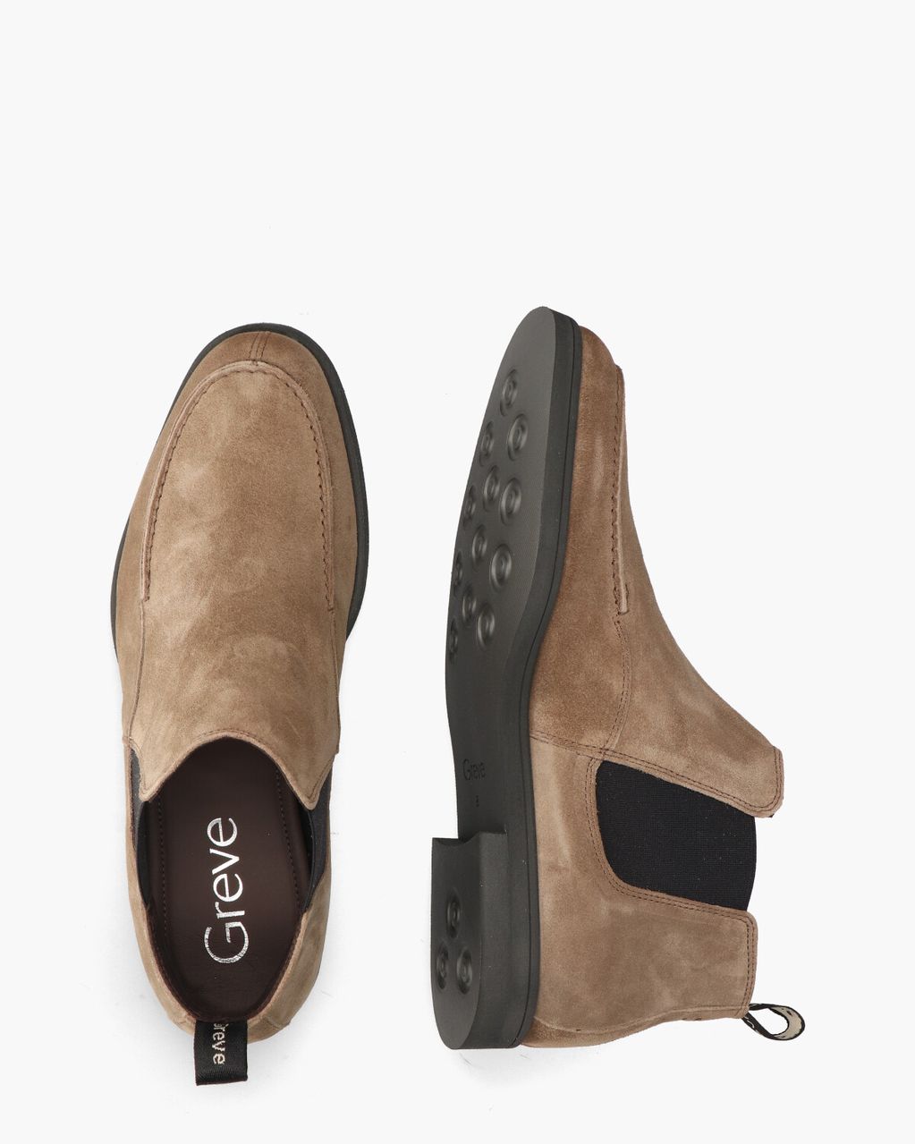 Greve Tufo Taupe Heren Chelseaboots
