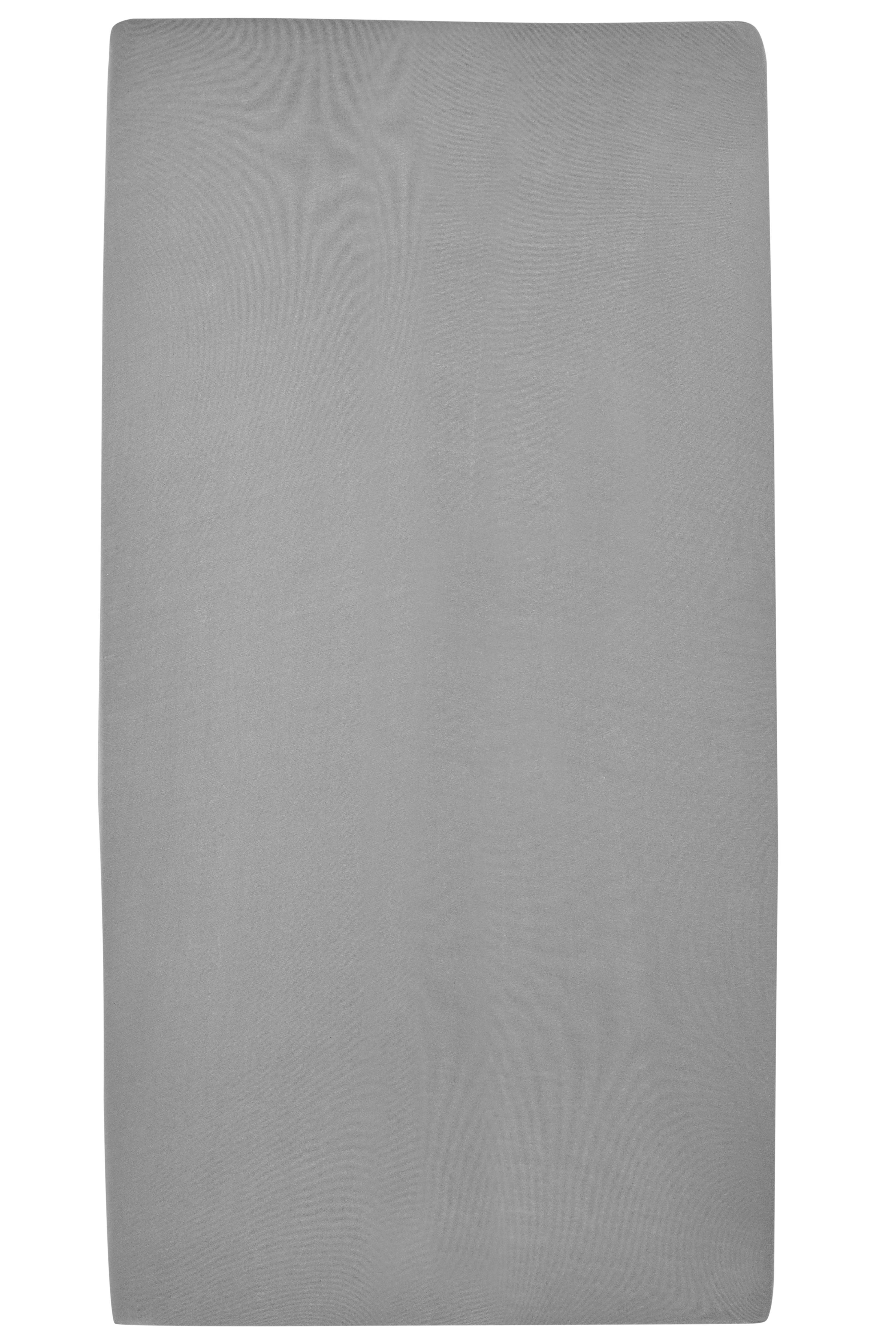 Meyco katoenen jersey hoeslaken 90x200 grijs