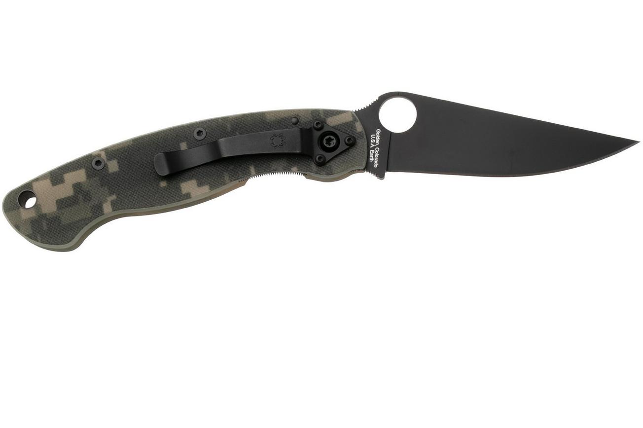 Spyderco Military Camo Black C36GPCMOBK zakmes