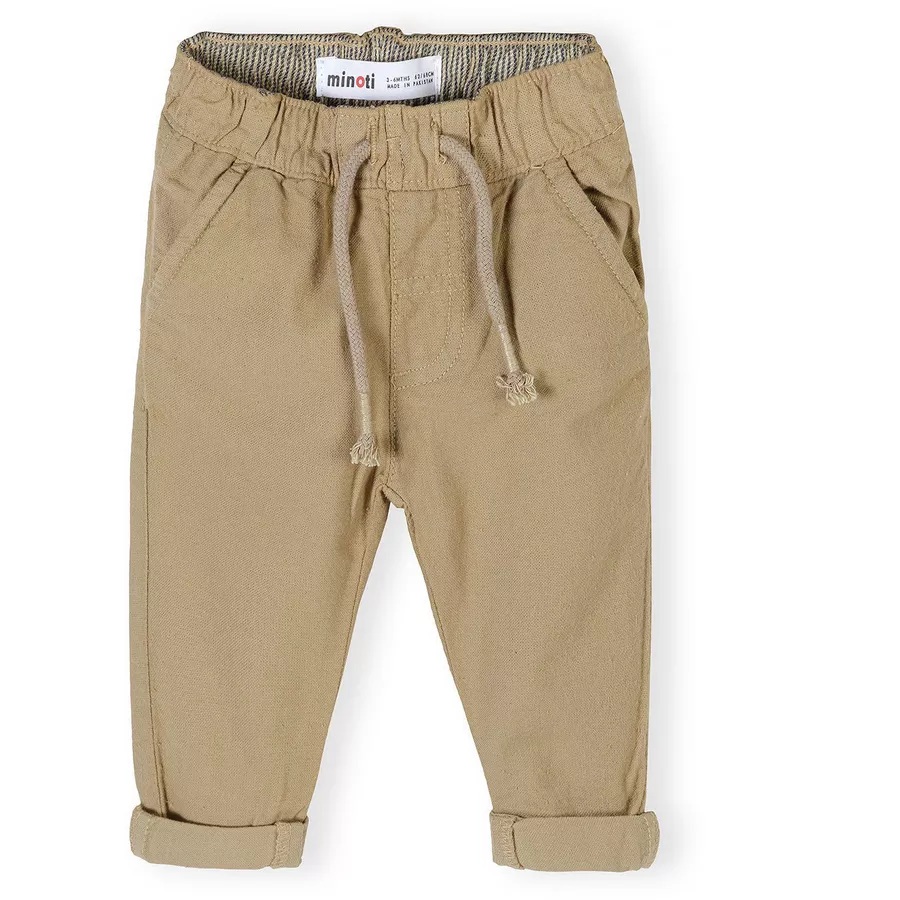 MINOTI Hemd und Hose im Set HellblauSandbraun