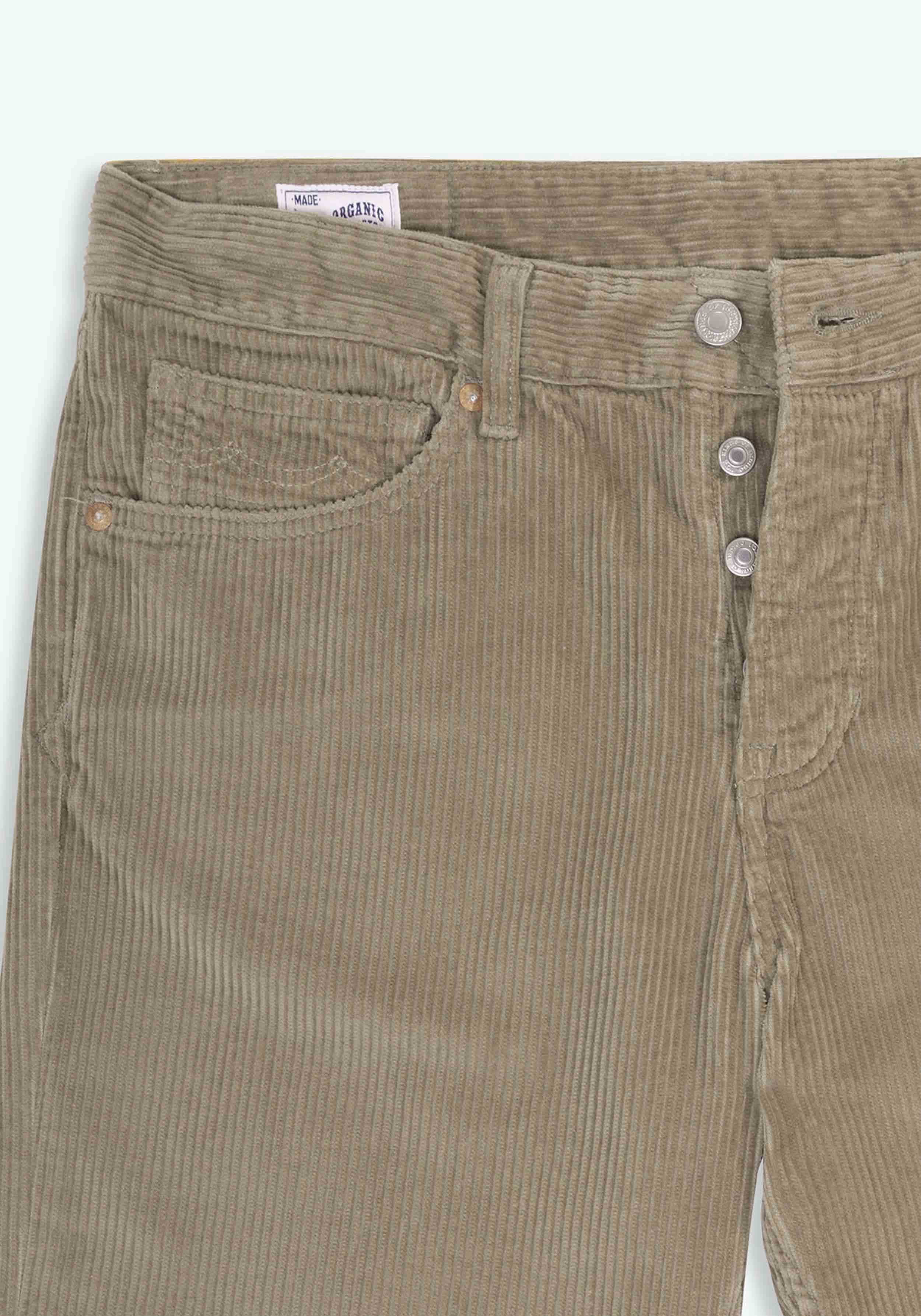 Kings Of Indigo Cord-Hose Sushan Silver Mink
