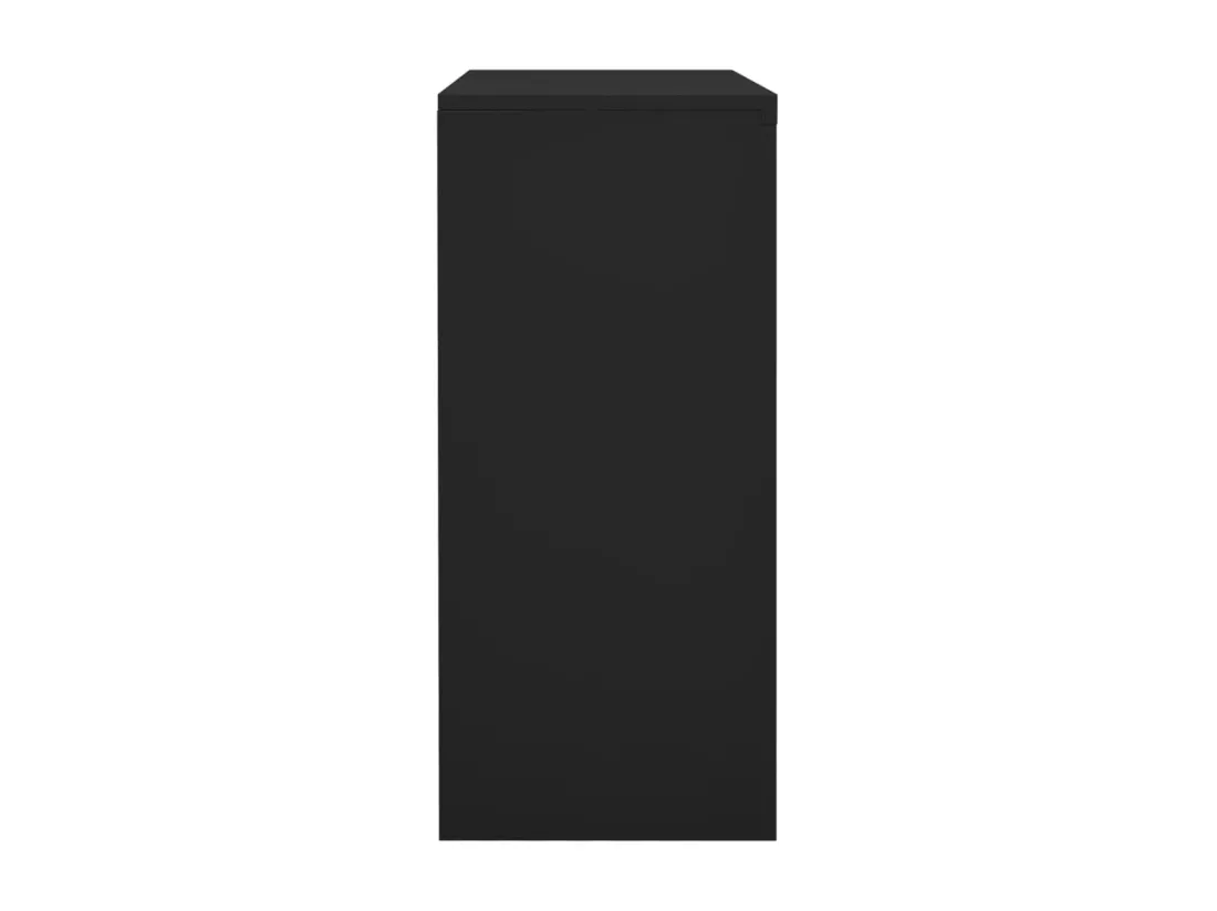Armoire de bureau porte coulissante Anthracite 90x40x90 Acier