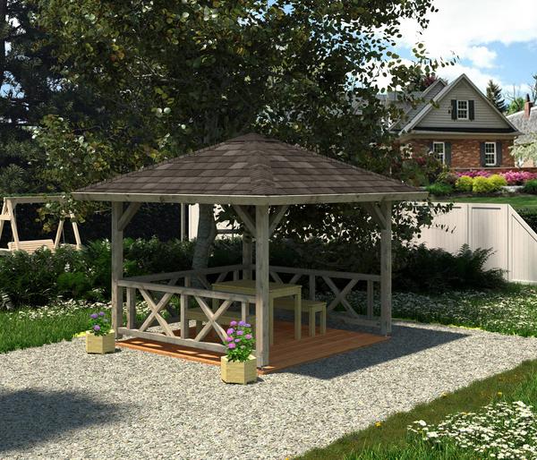 Palmako Pavillon Betty, ca. B386/H323/T386 cm