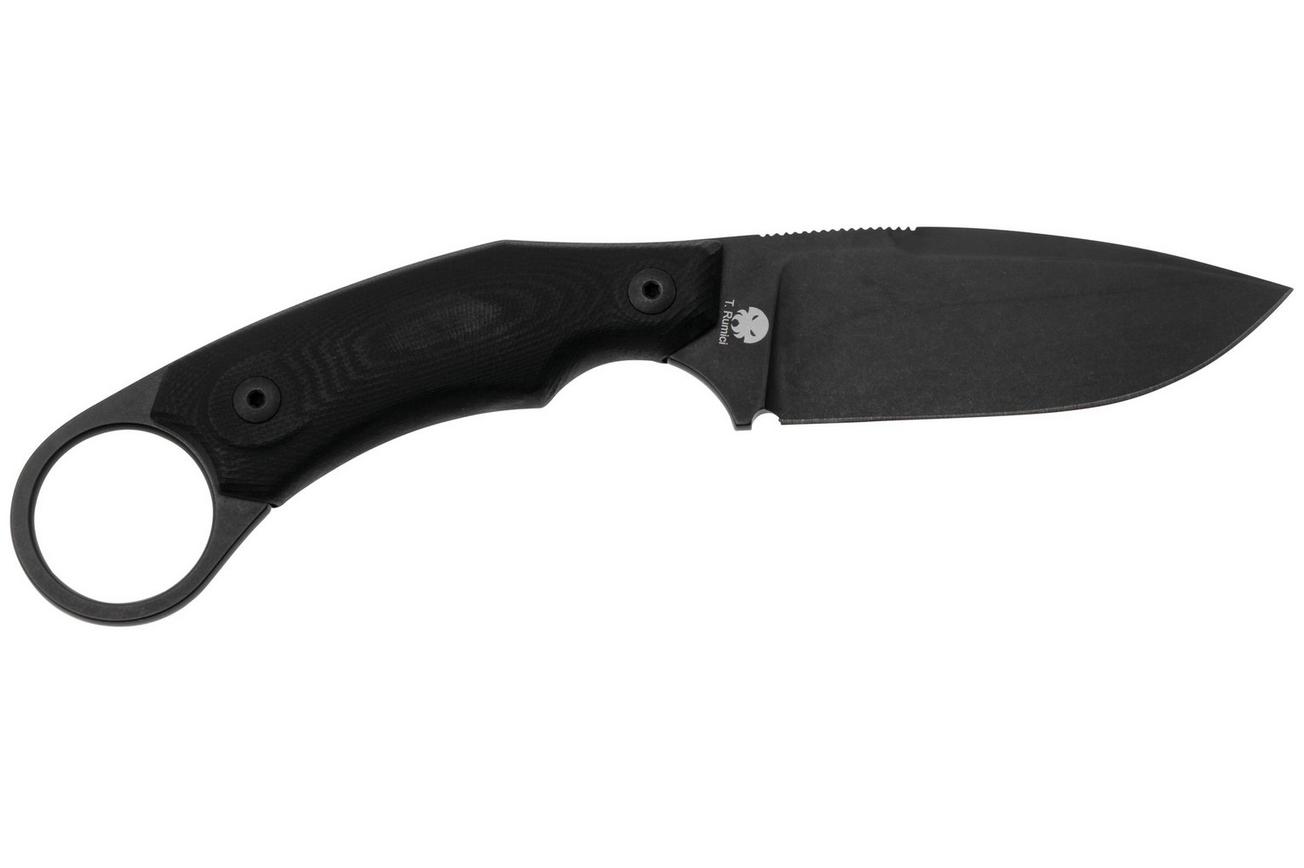 LionSteel H2B Drop Point Block GBK Black G10 vaststaand mes, Tommaso Rumici design