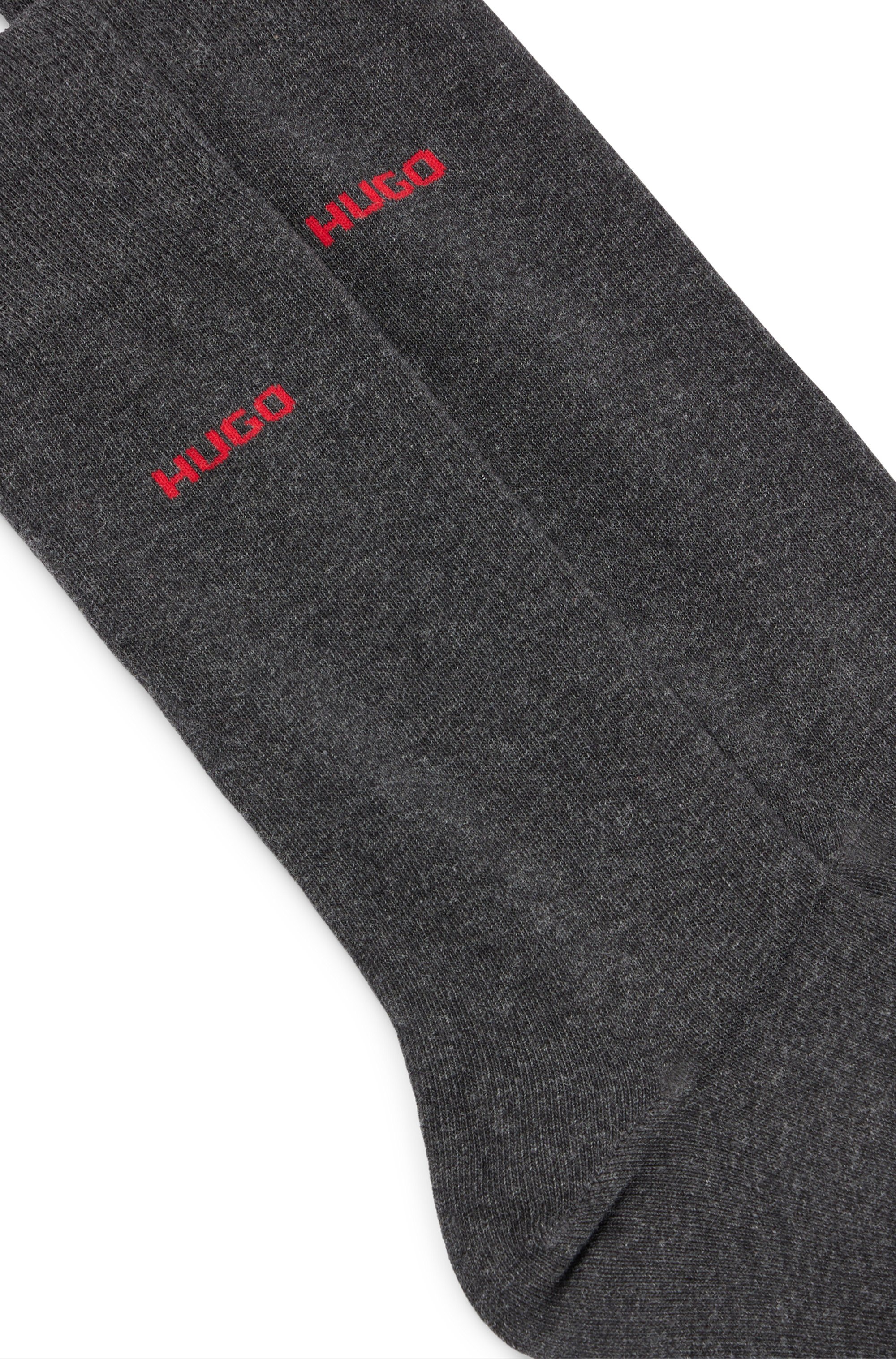 HUGO Underwear Businesssocken »2P RS UNI CC« Packung, 2er Pack, 2 Paar tlg. mit kontrastfarbenem HUGO Logo-Schriftzug