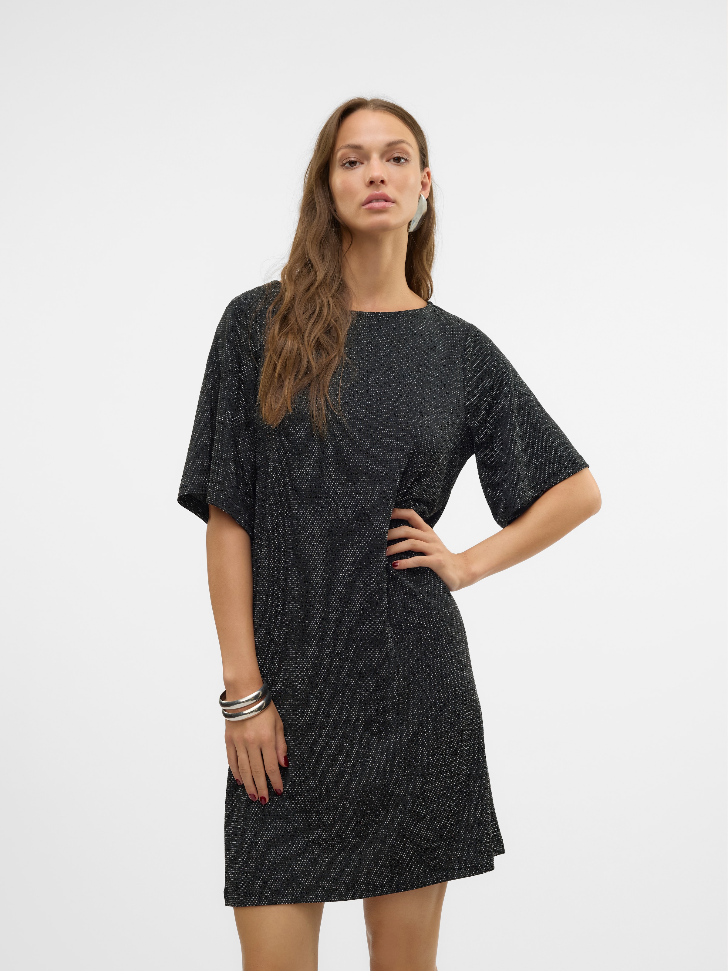 Vero Moda Midikleid »VMKANVA 2/4 TEE DRESS JRS GA« Sommerkleid, mit Glitzer