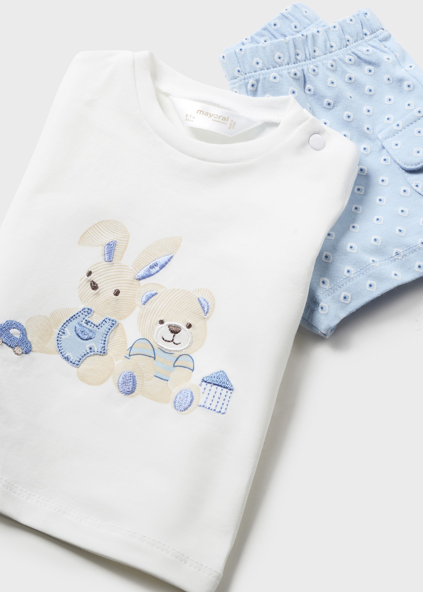 Conjunto de 4 peças Better Cotton para recém-nascidos na cor Jade