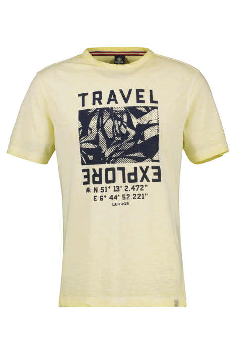 Lerros gele heren t-shirt