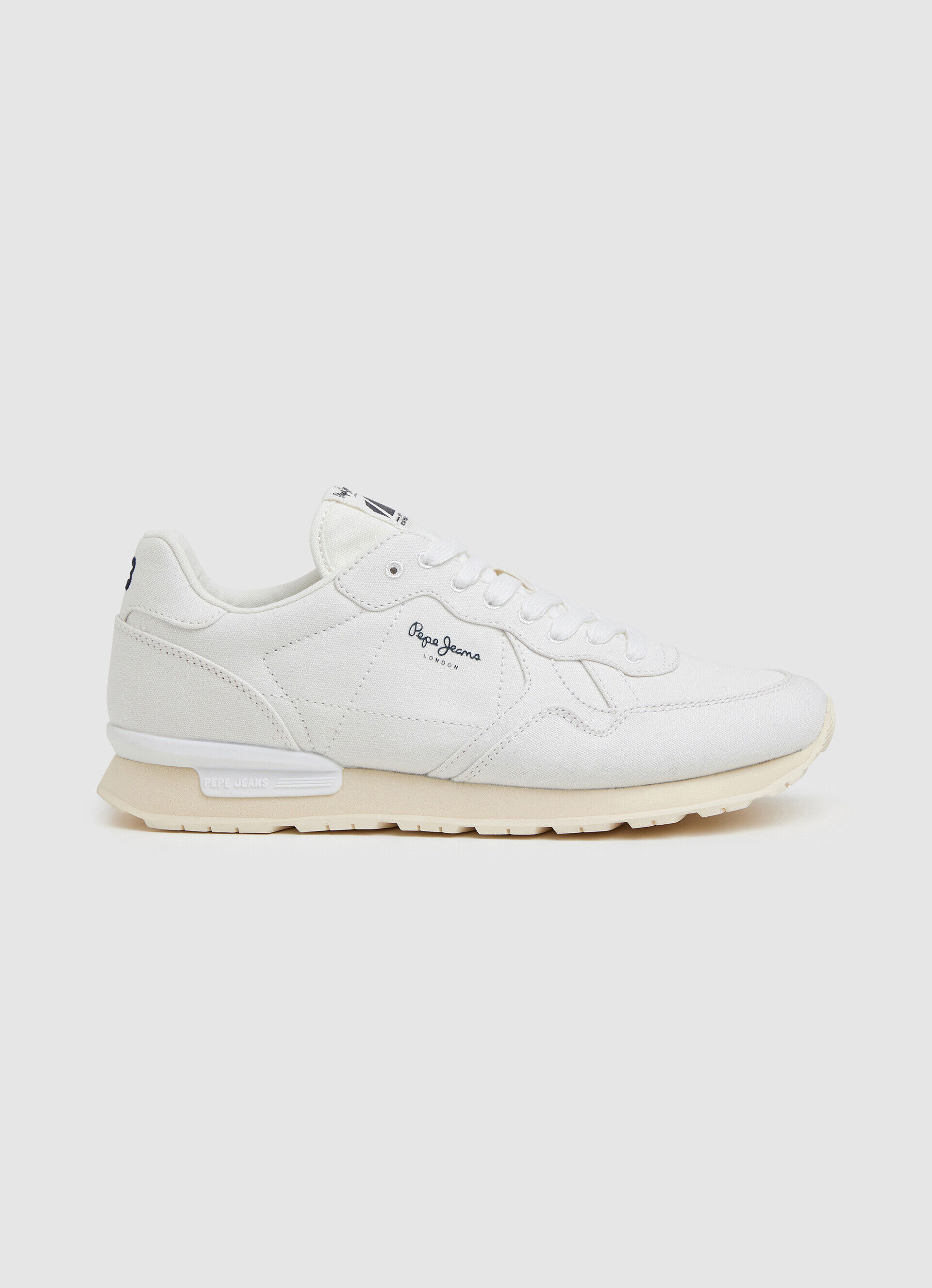 Tênis retrô britânico ecológico - branco-creme