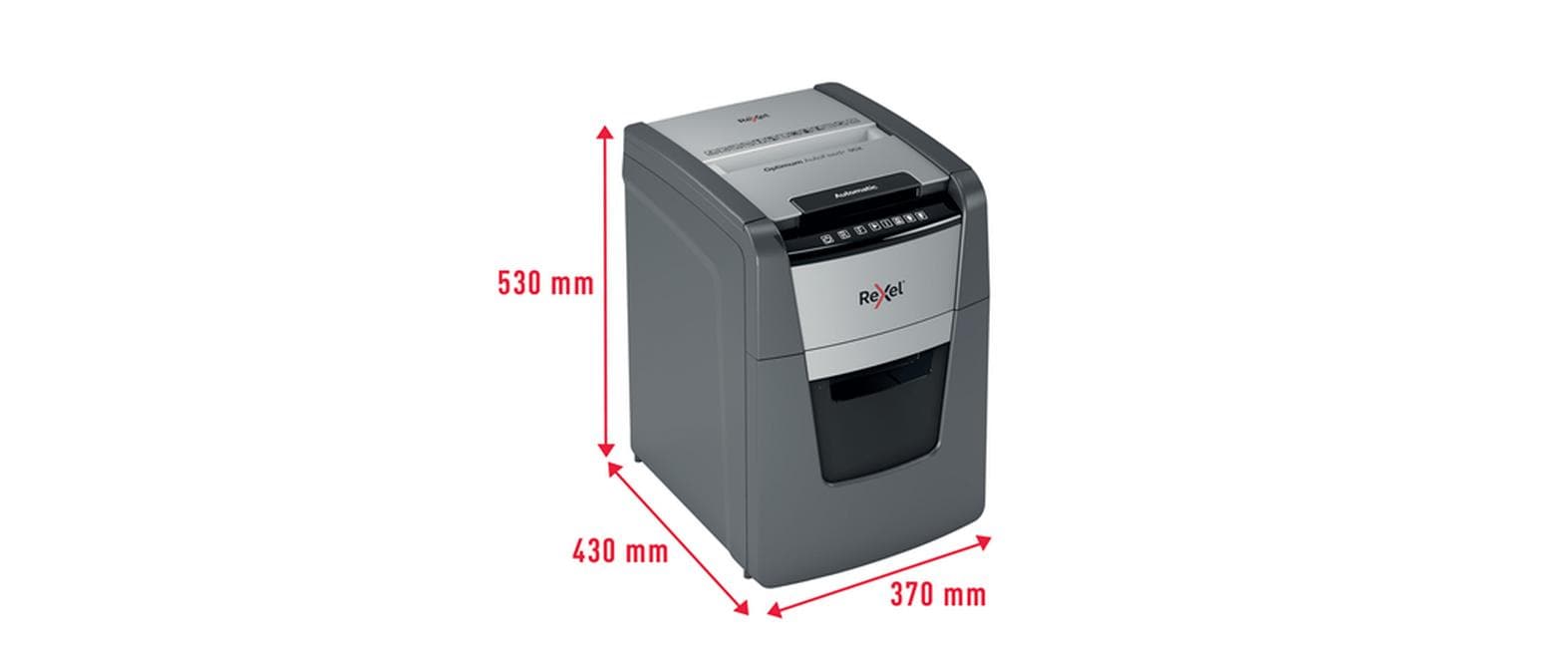 Aktenvernichter Optimum AutoFeed+ 90X P-4, 90 Seiten<br>Automatischer Schredder (auto) für sichere Vernichtung vertraulicher Unterlagen (bis zu 90 Blatt)