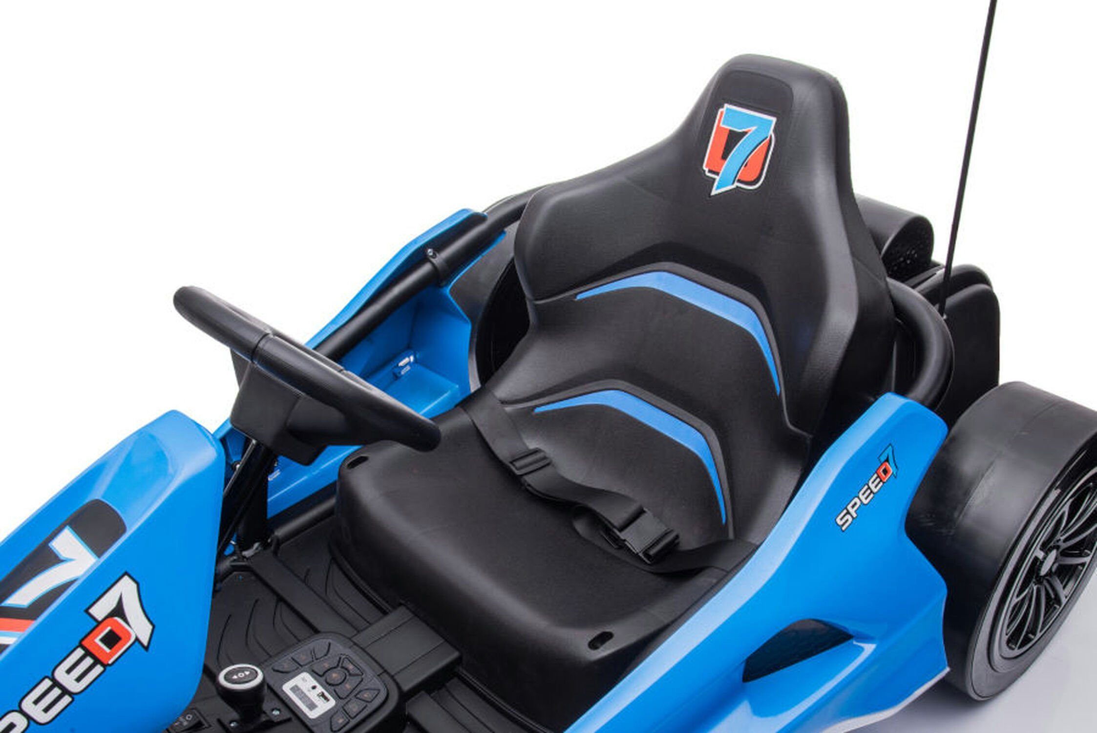 Quadriciclo elétrico infantil TPFLiving eDrift - bateria: 2 x 12 volts/7Ah, capacidade de carga 60 kg, carro infantil - carro elétrico - kart elétrico